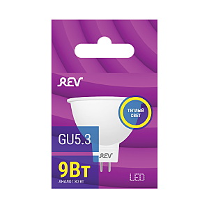 Светодиодная лампа REV GU5.3 220В 9Вт 32414 0